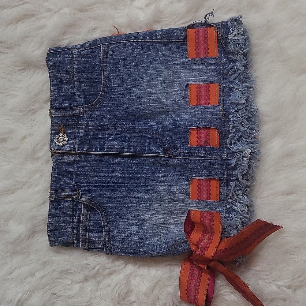 NWOT MY VINTAGE BABY Toddler girl's denim skirt size 4T